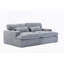 Double méridienne intérieure, canapé-lit rembourré surdimensionné pour l'intérieur, canapé de luxe à assise profonde, sans assemblage requis, gris-323835341