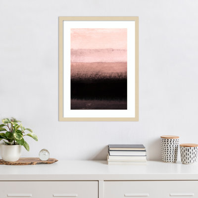 «Shades of Pink» par Iris Lehnhardt, reproduction d'art encadrée sur bois