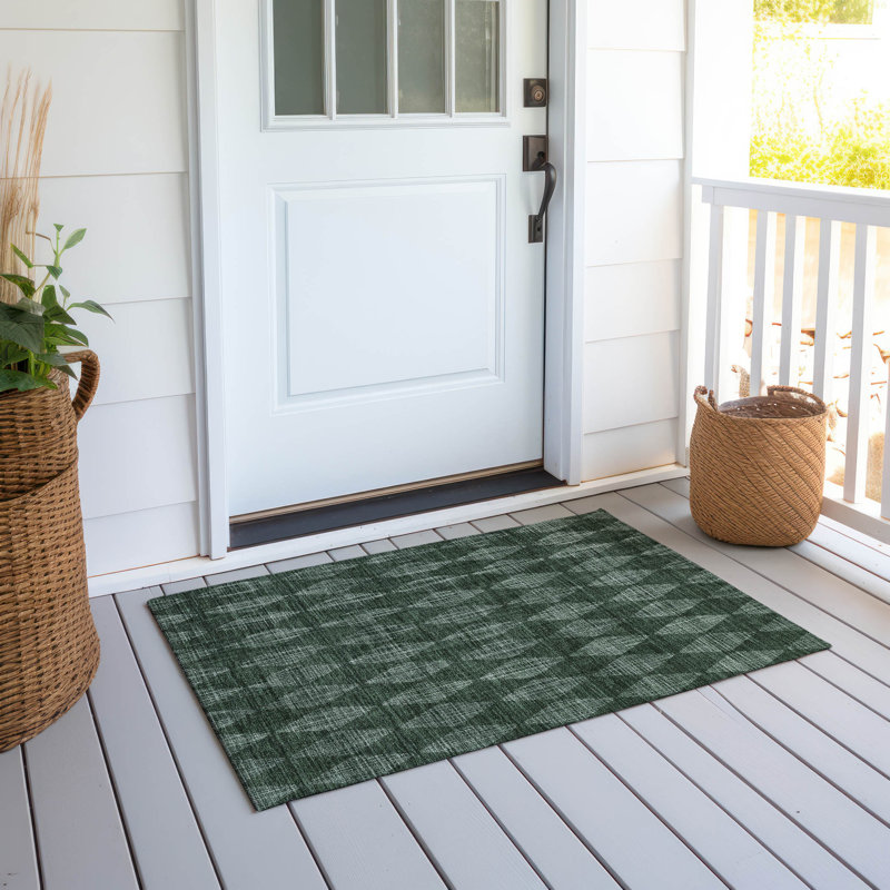 Tapis intérieur / extérieur Fayme, Rectangle 1 pi 8 po x 2 pi 6 po