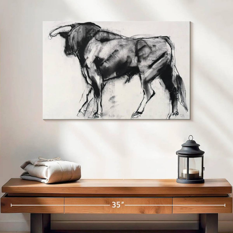 Toro Azul I, 16" H x 24" W