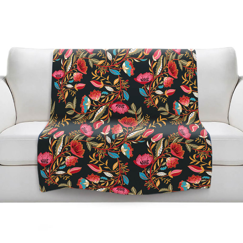 Couverture sherpa en douceur indien nuit, l 51 po x L 60 po