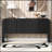 63-Inch Wave-Pattern Console Table With 4 Doors And Adjustable Shelf,Curved Design Sofa Table Behind Couch,Rustic Narrow Entryway Table For Living Room, Foyer And Hallway-1511118802