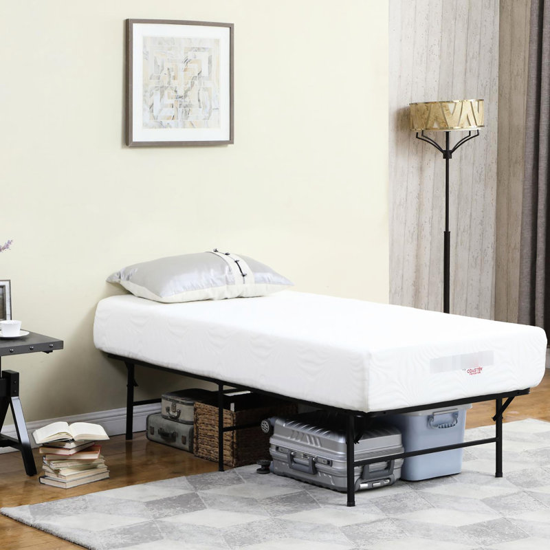 Twin Metal Bedroom Bed, Black Color For Stylish Decoration Bed Bedroom, And Practical, Twin
