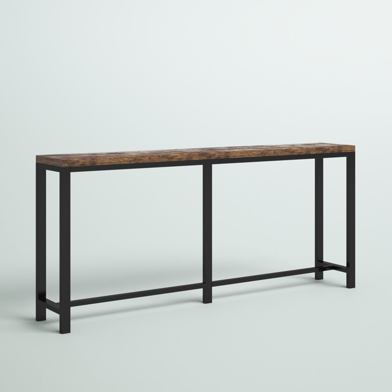 Nagata 70.86'' Console Table, Brown/Black