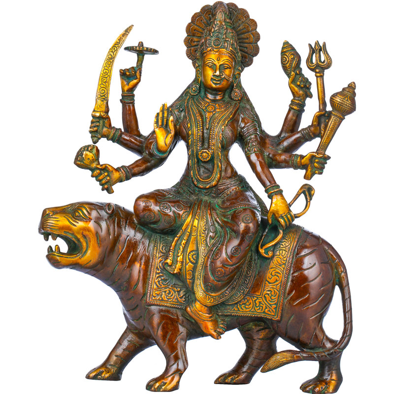Huit statues de la déesse Durga, Rouge