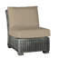 Fauteuil de chambre modulaire rustique tissé - gris ardoise-600847082-600847099-600847749