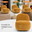 Fauteuil d'appoint pivotant rembourré sans accoudoirs-1033644164