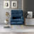 Laureat Upholstered Armchair and Ottoman-1847238287