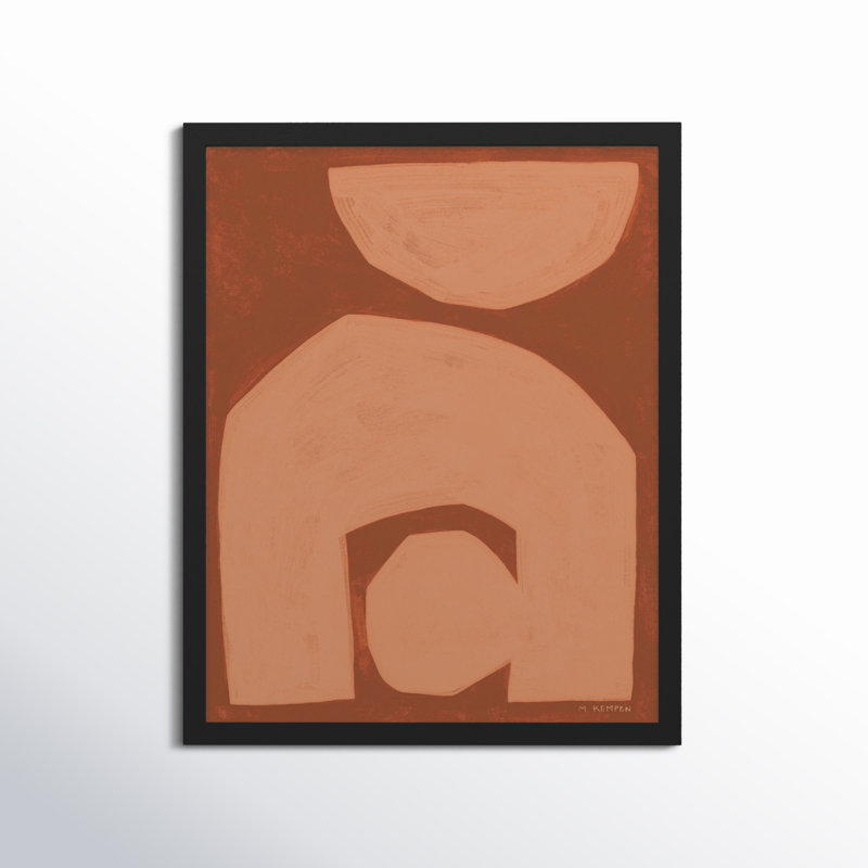 Module On Terra Cotta 2 by Michael Kempen, 50'' H x 40'' W, Black
