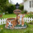 Cute Cat Planter Statue Garden Decor