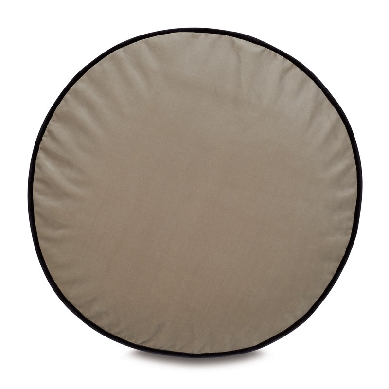 Studio 773 Lifestyle Velvet Tambourine Decorative Pillow Cover & Insert, Khaki