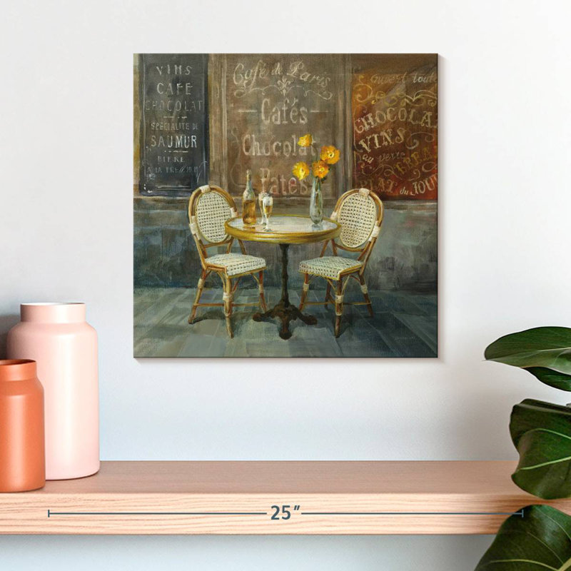French Cafe II, 16" H x 16" W