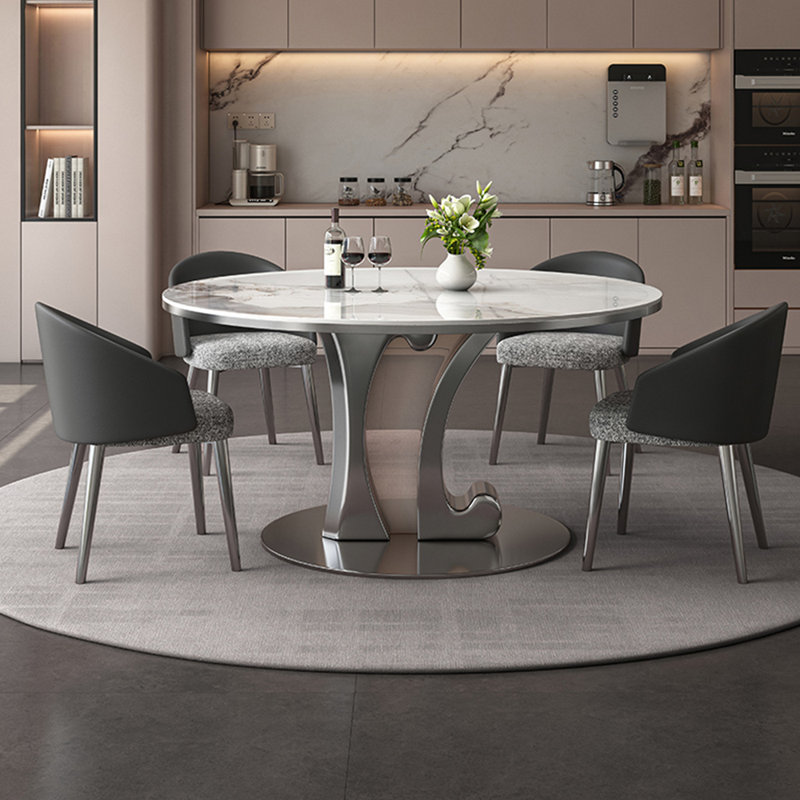 Ensemble de table de salle à manger simple de style italien, H 29,5 po x L 53,1 po x l 53,1 po