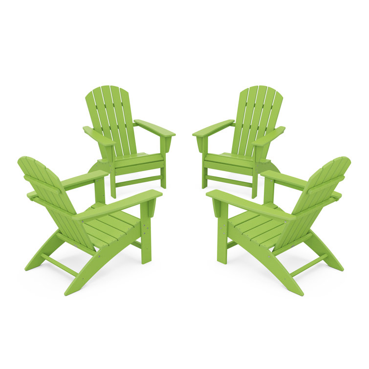 Nautical 4-Piece Adirondack Conversation Set
