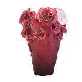Rose Passion Handmade Crystal Table Vase