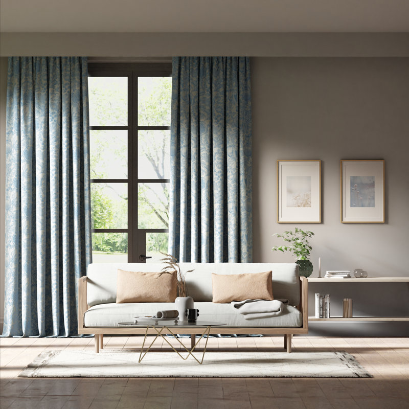 Melograno Fabric, Blue