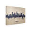 «Houston Texas Skyline Concrete» par Michael Tompsett, impression sur toile tendue-824370400