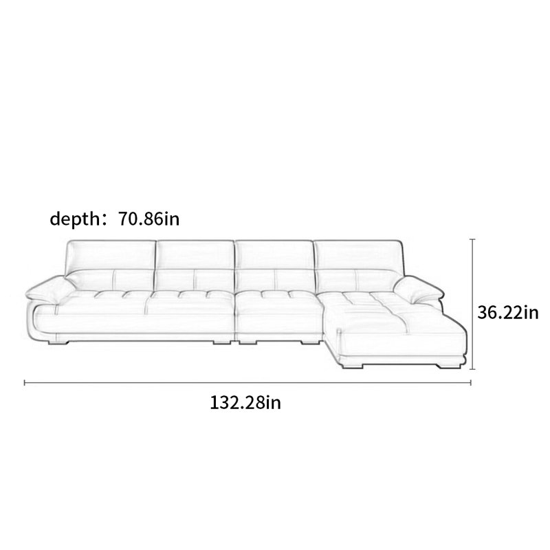 Modern simple and light luxury sofa