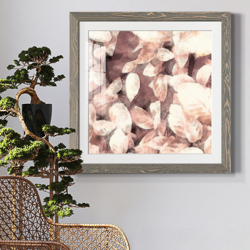 Impression encadrée sur mesure personnalisée «Ocean Cameo III» - prête à être accrochée, H 17 po x l 17 po x P 1,5 po