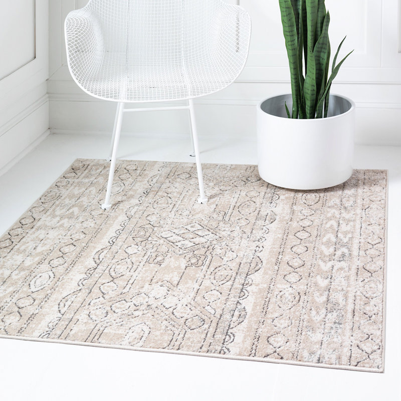 Tapis transitionnel Wenden couleur Biscotti, Carré 8 pi
