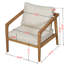 Outdoor Acacia Wood 4PCS CHAT SET