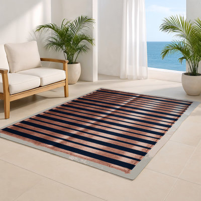Tapis intérieur / extérieur gris HorizontalStripes
