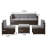 Sighmund 5 - Person Patio Conversation Set with Cushions-571977780-571977787