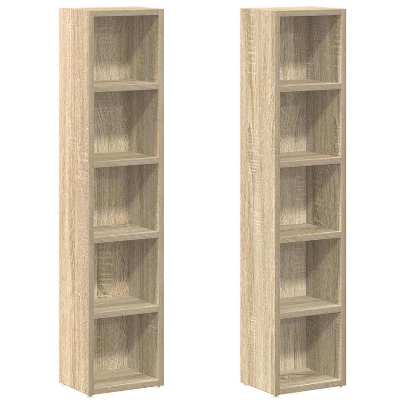 36.8'' H Media Shelves, Sonoma Oak
