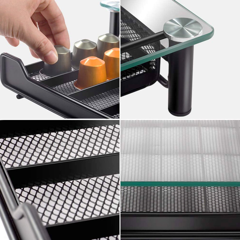 Rebrilliant Pendley Glass Coffee Pod Storage