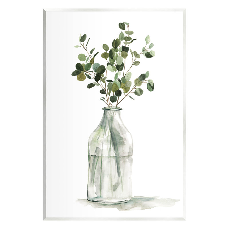 Botanical Eucalyptus Arrangement Wood Wall Art, 15" x 10"