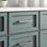 Poignée carrée Classica Collection - Poignée d'armoire de 6 1/4 po en nickel brossé - Quincaillerie contemporaine pour tiroirs et armoires - paquet de 25