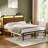 Antioch Metal Platform Bed with LED Light and Charging Station-109575521-87543190