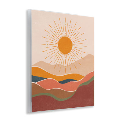 "Earthtone Desert Sun", art mural par Nataly White