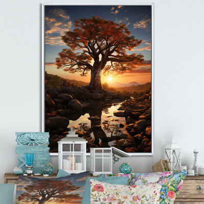 Ladijah African Baobab Tales III sur toile