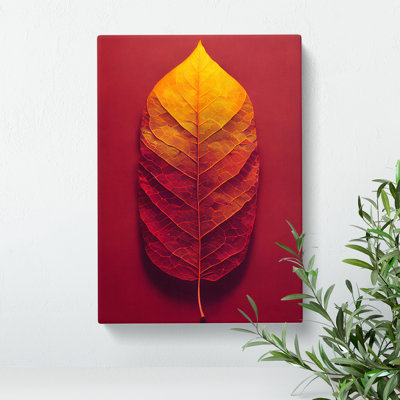 The Graceful Leaf - Wrapped Canvas Print