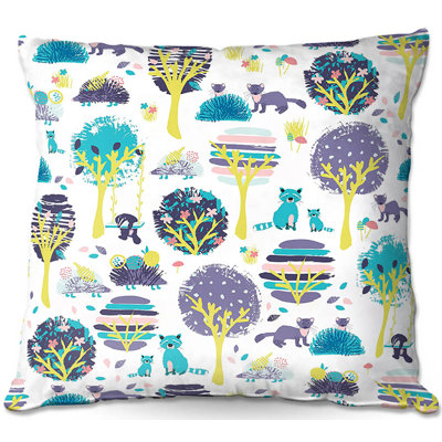 Floral Reversible Throw Pillow