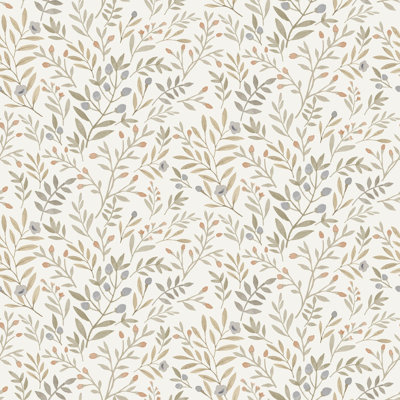 Inia Colection All-Over Leaf Branches Wallpaper Roll