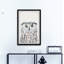 «Lester» Funky Owl Portrait II, reproduction encadrée-1431112005