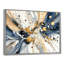 «Explosion of Abstract Gold Blue Marble Chaos I», reproduction d'art abstrait fractal-386396399-386396393-386396394