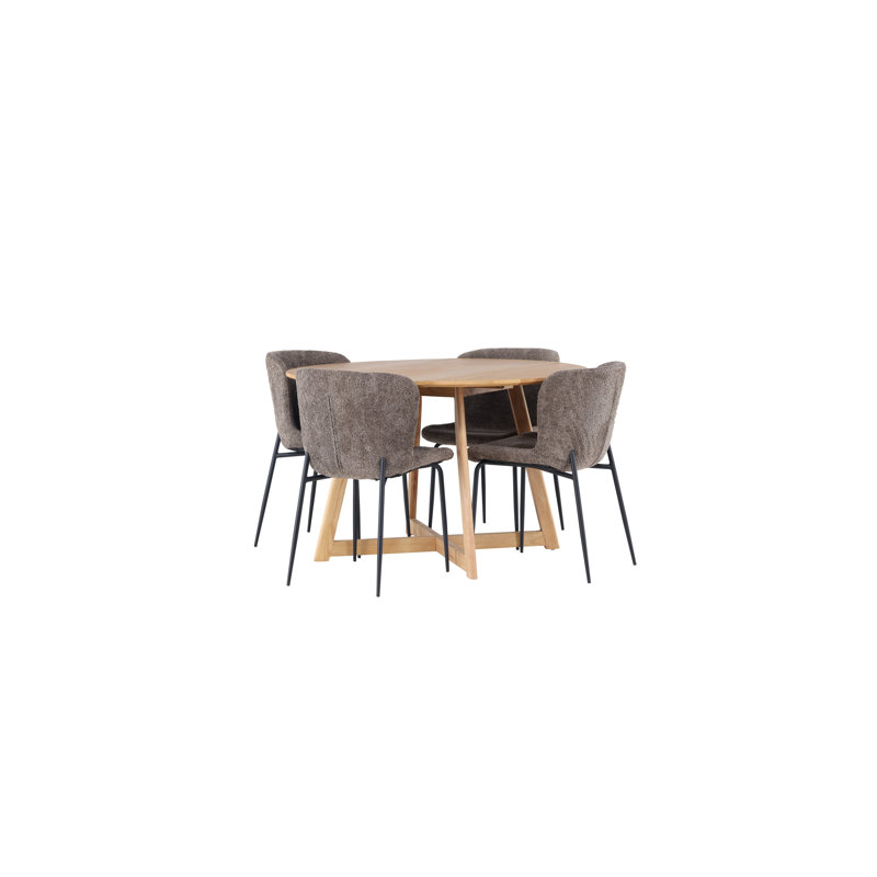 Bermudez 4 - Person Dining Set