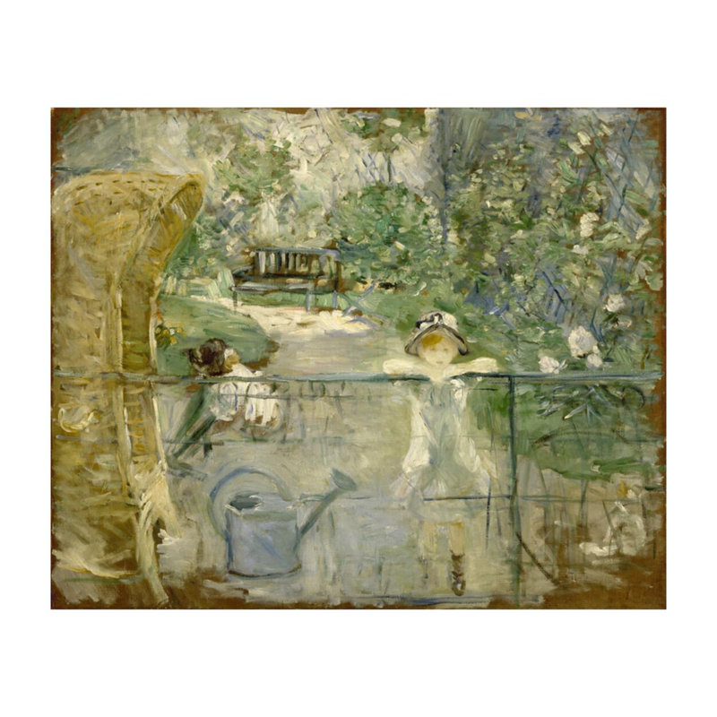 «The Basket Chair» par Berthe Morisot - Impression giclée, H 16 po x l 20 po