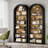 Set Of 2 Tall Arched Bookshelf-675895892