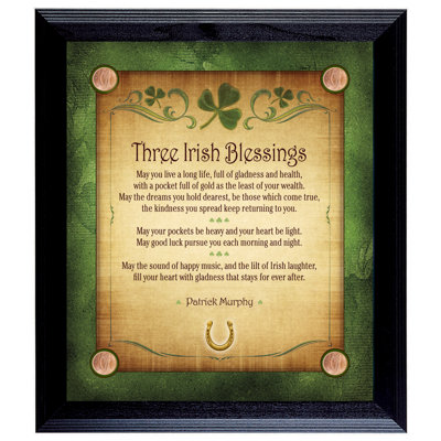 Cadre mural personnalisé Three Irish Blessings