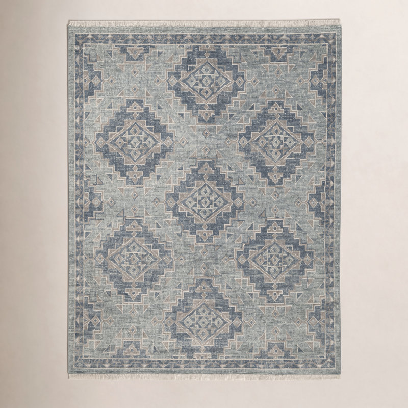 Tapis en laine noué à la main Maeve Whitley, Rectangulaire 2 pi x 3 pi