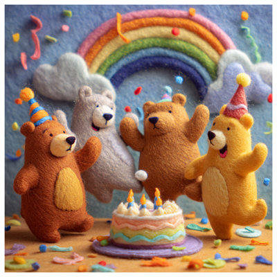 Couvre-lit Felt Bear