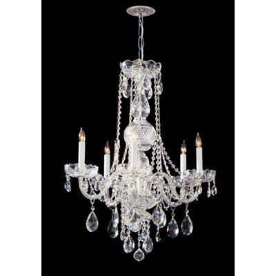 Careen 5 - Light Glass Classic / Traditional Chandelier