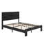 Structure de lit plateforme silencieuse en bois avec amplement de rangement sous le lit-1440463330