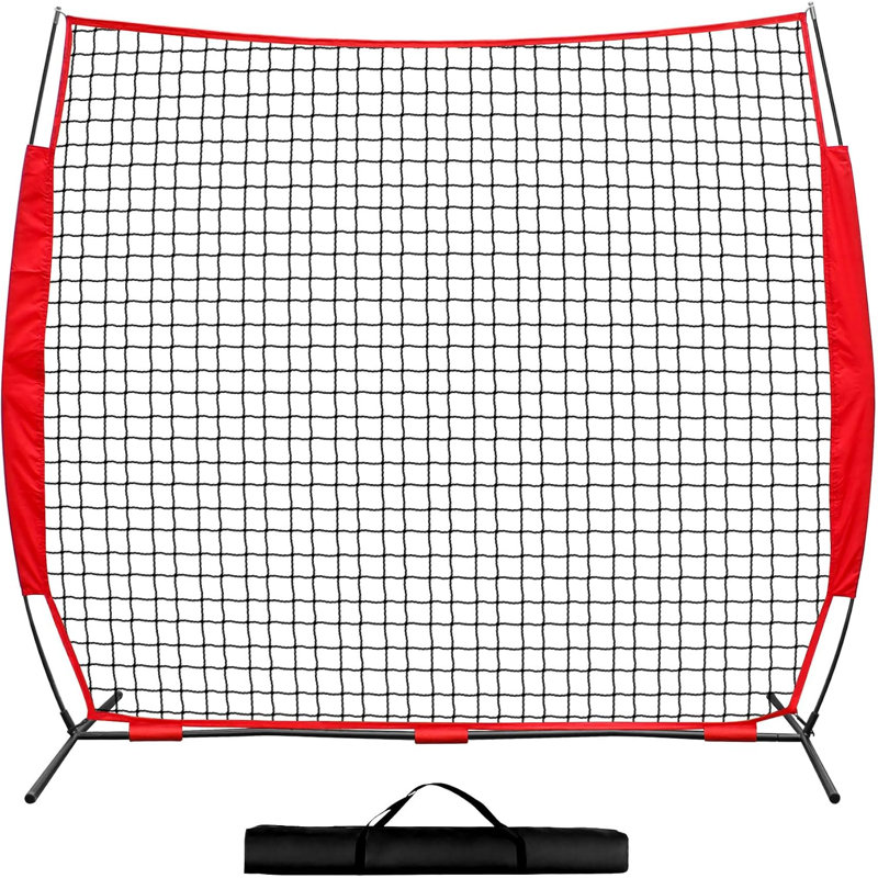 Filet de baseball 6 x 3 m (20 x 10 pi), filet de protection robuste pour le baseball, le softball, la crosse et le soccer, filet d'entraînement multisports pour une utilisation dans la cour et sur le terrain.