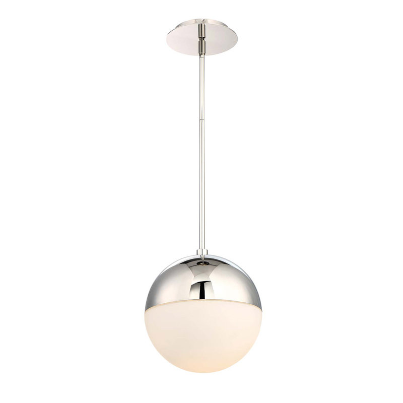 Punk Black Nickel 14" LED Globe Pendant - 3500K for Indoor/Outdoor