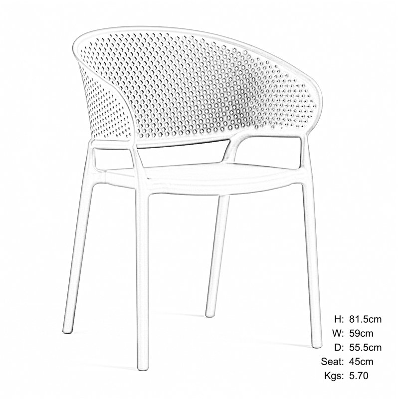 PETRA Chair Avocado Green Pack of 2